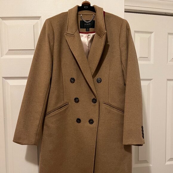 J. Crew Camel Wool Coat - Picture 1 of 6